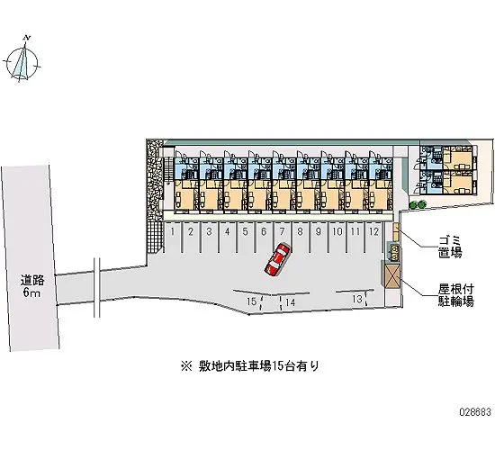 ★手数料０円★伊豆の国市四日町　月極駐車場（LP）